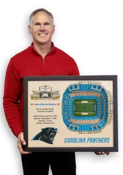 New ⌛ NFL Carolina Panthers 25-Layer StadiumViews 3D Wall Art - Bank of America Stadium by You The Fan 😍 -You The Fan Sales Belk 3251