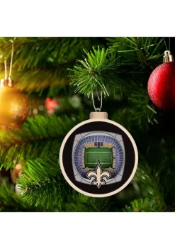 Discount 👏 NFL New Orleans Saints 3D StadiumView Ornament - Mercedes-Benz Superdome by You The Fan 🤩 -You The Fan Sales Belk 3282