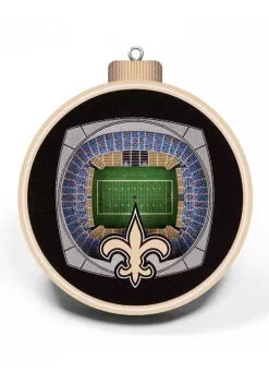 Discount 👏 NFL New Orleans Saints 3D StadiumView Ornament - Mercedes-Benz Superdome by You The Fan 🤩 -You The Fan Sales Belk 3283