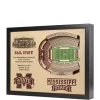 Budget ❤️ NCAA Mississippi State Bulldogs 25-Layer StadiumViews 3D Wall Art - Davis Wade Stadium at Scott Field by You The Fan 😉