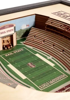 Budget ❤️ NCAA Mississippi State Bulldogs 25-Layer StadiumViews 3D Wall Art - Davis Wade Stadium at Scott Field by You The Fan 😉 -You The Fan Sales Belk 3291