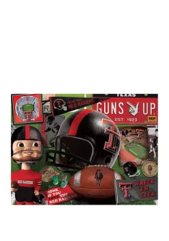 Budget ❤️ NCAA Texas Tech Red Raiders Retro Series Puzzle - 500 Pieces by You The Fan ✨ -You The Fan Sales Belk 3303