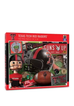Budget ❤️ NCAA Texas Tech Red Raiders Retro Series Puzzle - 500 Pieces by You The Fan ✨ -You The Fan Sales Belk 3304