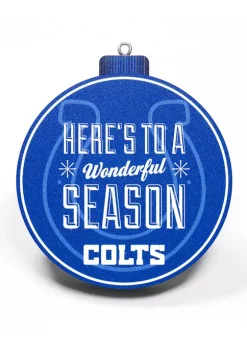 Cheapest 😉 NFL Indianapolis Colts 3D Logo Series Ornaments by You The Fan 🔥 -You The Fan Sales Belk 3312