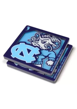 Brand new 🎁 NCAA North Carolina Tar 👠 Heels 3D Logo Series Coasters by You The Fan 💯 -You The Fan Sales Belk 3338