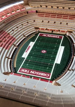 New 🔔 NCAA Alabama Crimson Tide 25-Layer StadiumViews Lighted End Table - Bryant-Denny Stadium by You The Fan 🎁 -You The Fan Sales Belk 3347