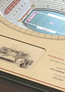 New 🔔 NCAA Alabama Crimson Tide 25-Layer StadiumViews Lighted End Table - Bryant-Denny Stadium by You The Fan 🎁 -You The Fan Sales Belk 3348