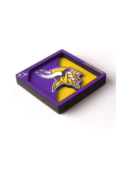 Deals 🔥 NFL Minnesota Vikings 3D Logo Series Magnets by You The Fan 👏 -You The Fan Sales Belk 3440