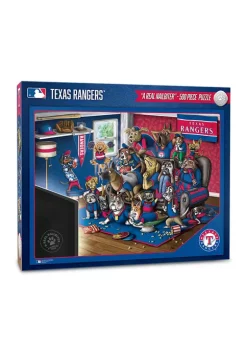 Best Sale 👍 MLB Texas Rangers Purebred Fans 500 Piece Puzzle - "A Real Nailbiter" by You The Fan 😉 -You The Fan Sales Belk 3455