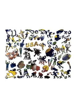 Promo ✨ NCAA Michigan Wolverines Wooden Retro Series Puzzle by You The Fan 😍 -You The Fan Sales Belk 3490