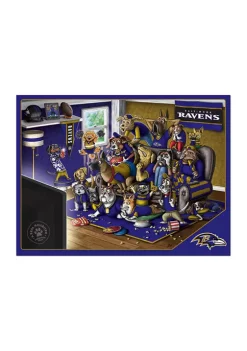 New 🌟 NFL Baltimore Ravens Purebred Fans 500-Piece Puzzle-"A Real Nailbiter" by You The Fan 😍 -You The Fan Sales Belk 3518