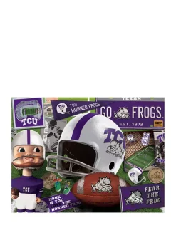 Cheap 👍 NCAA TCU Horned Frogs Retro Series Puzzle - 500 Pieces by You The Fan ❤️ -You The Fan Sales Belk 3538