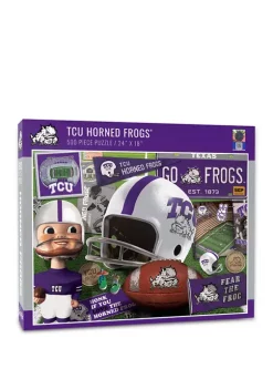 Cheap 👍 NCAA TCU Horned Frogs Retro Series Puzzle - 500 Pieces by You The Fan ❤️ -You The Fan Sales Belk 3539