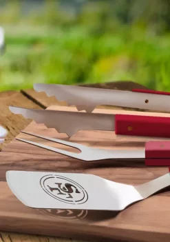 Deals 👍 NFL San Francisco 49ers Spirit Series 3-Piece BBQ Set by You The Fan 😀 -You The Fan Sales Belk 3616