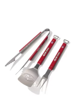 Deals 👍 NFL San Francisco 49ers Spirit Series 3-Piece BBQ Set by You The Fan 😀 -You The Fan Sales Belk 3617
