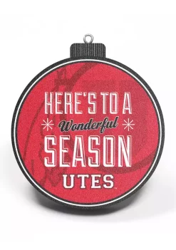 Outlet ⌛ NCAA Utah Utes 3D StadiumView Ornament - Jon M. Huntsman Center by You The Fan 🔔 -You The Fan Sales Belk 362