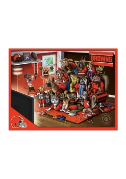New 🤩 NFL Cleveland Browns Purebred Fans 500-Piece Puzzle-"A Real Nailbiter" by You The Fan ⭐ -You The Fan Sales Belk 3628