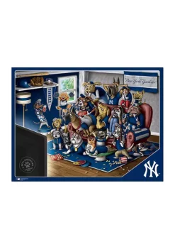 Coupon 🔥 MLB New York Yankees Purebred Fans 500 Piece Puzzle - "A Real Nailbiter" by You The Fan 😍 -You The Fan Sales Belk 3632