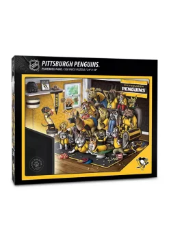 Cheapest ✔️ NHL Pittsburgh Penguins Purebred Fans "A Real Nailbiter" 500 Piece Puzzle by You The Fan 🌟 -You The Fan Sales Belk 3684