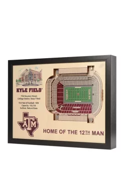 Cheap ✔️ NCAA Texas A&M Aggies 25-Layer StadiumViews 3D Wall Art - Kyle Field by You The Fan 🧨