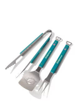 Promo 🔔 NFL Miami Dolphins Spirit Series 3-Piece BBQ Set by You The Fan ❤️ -You The Fan Sales Belk 3754