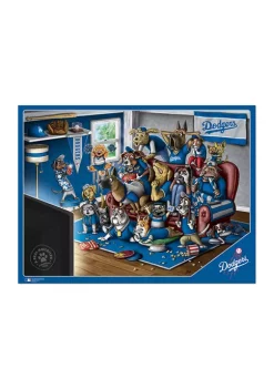 Cheap 🎉 MLB Los Angeles Dodgers Purebred Fans 500 Piece Puzzle - "A Real Nailbiter" by You The Fan ⌛ -You The Fan Sales Belk 3766