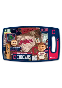 Best Pirce 🌟 MLB Cleveland Indians Retro Series Cutting Board by You The Fan 🎁 -You The Fan Sales Belk 3772
