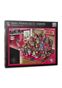 Flash Sale β NFL San Francisco 49ers Purebred Fans 500 Piece Puzzle-"A Real Nailbiter" by You The Fan π