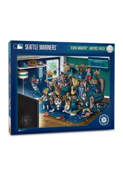Cheapest 🎁 MLB Seattle Mariners Purebred Fans 500 Piece Puzzle - "A Real Nailbiter" by You The Fan 🧨 -You The Fan Sales Belk 3780