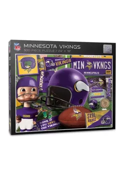 Wholesale ❤️ Minnesota Vikings Retro Series Puzzle - 500 Pieces by You The Fan 🎉 -You The Fan Sales Belk 3795