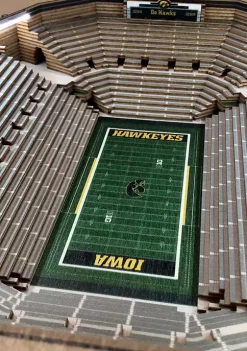 Budget ✨ NCAA Iowa Hawkeyes 25 Layer StadiumViews End Table - Kinnick Stadium by You The Fan 🧨 -You The Fan Sales Belk 3843