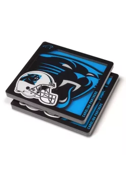 Best Sale 👏 NFL Carolina Panthers 3D Logo Series Coasters by You The Fan 🥰 -You The Fan Sales Belk 3867