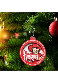 Best Sale ✔️ NCAA Nebraska Cornhuskers 3D Logo Series Ornaments by You The Fan 👍 -You The Fan Sales Belk 3937