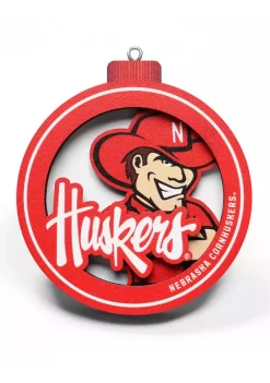 Best Sale ✔️ NCAA Nebraska Cornhuskers 3D Logo Series Ornaments by You The Fan 👍 -You The Fan Sales Belk 3938