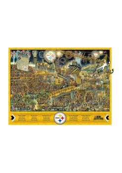 Best Sale ❤️ NFL Pittsburgh Steelers Wooden Joe Journeyman Puzzle by You The Fan 😀 -You The Fan Sales Belk 3979