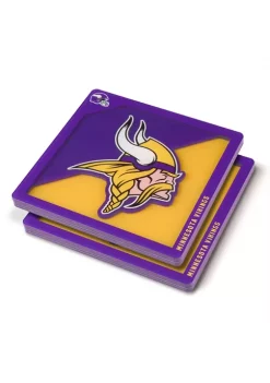 New ✔️ NFL Minnesota Vikings 3D Logo Series Coasters by You The Fan 🧨 -You The Fan Sales Belk 3986