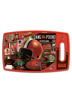 New 🛒 NFL Cleveland Browns Retro Series Cutting Board by You The Fan 🔔 -You The Fan Sales Belk 3991