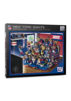 Hot Sale 🧨 NFL New York Giants Purebred Fans 500-Piece Puzzle-"A Real Nailbiter" by You The Fan 👏 -You The Fan Sales Belk 3995