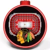 Promo 🎁 NHL Chicago Blackhawks 3D Stadium View Ornament by You The Fan 🛒