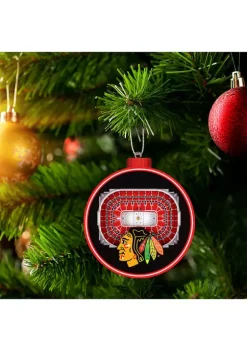 Promo 🎁 NHL Chicago Blackhawks 3D Stadium View Ornament by You The Fan 🛒 -You The Fan Sales Belk 4095