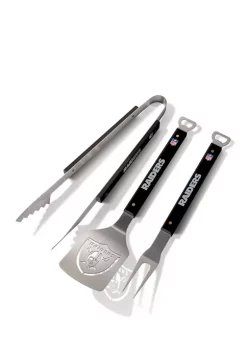 New 🥰 NFL Oakland Raiders Spirit Series 3-Piece BBQ Set by You The Fan 🎁 -You The Fan Sales Belk 4150