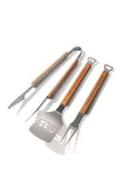 Best Pirce 🧨 NCAA TCU Horned Frogs Classic Series 3 Piece BBQ Set by You The Fan 🥰 -You The Fan Sales Belk 4161