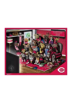 Best Sale 👍 MLB Cincinnati Reds Purebred Fans 500 Piece Puzzle - "A Real Nailbiter" by You The Fan 🎉 -You The Fan Sales Belk 4176