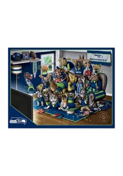Discount 👏 NFL Seattle Seahawks Purebred Fans 500 Piece Puzzle-"A Real Nailbiter" by You The Fan ⭐ -You The Fan Sales Belk 4195