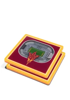 Cheapest 🥰 NCAA Arizona State Sun Devils 3D StadiumViews 2 Pack Coaster Set - Sun Devil Stadium by You The Fan 🤩 -You The Fan Sales Belk 4208