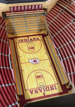 Promo 😀 NCAA Indiana Hoosiers 25-Layer StadiumViews Lighted End Table - Assembly Hall by You The Fan 🥰 -You The Fan Sales Belk 4274