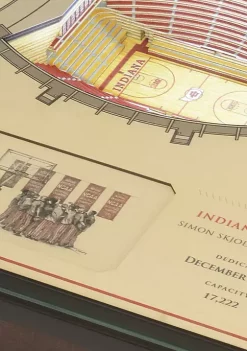 Promo 😀 NCAA Indiana Hoosiers 25-Layer StadiumViews Lighted End Table - Assembly Hall by You The Fan 🥰 -You The Fan Sales Belk 4275