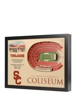 Flash Sale 😍 NCAA USC Trojans 25-Layer StadiumViews 3D Wall Art - Los Angeles Memorial Coliseum by You The Fan 🌟 -You The Fan Sales Belk 4287