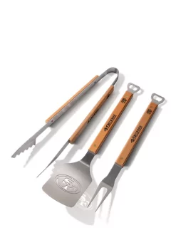 Best Sale 😀 NFL San Francisco 49ers Classic Series 3 Piece BBQ Set by You The Fan 😉