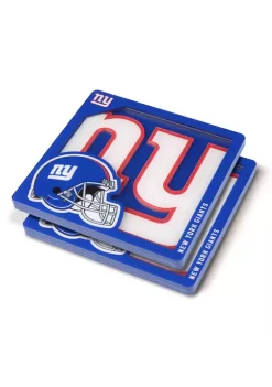 Discount 😀 NFL New York Giants 3D Logo Series Coasters by You The Fan 💯 -You The Fan Sales Belk 4348